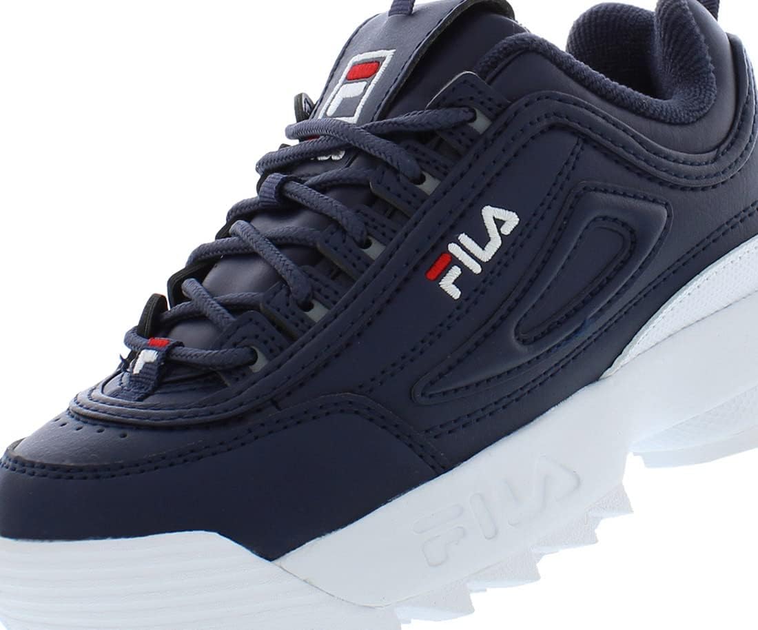 Кроссовки Fila Kid's Disruptor II, белый/синий/темно-синий — фото 2