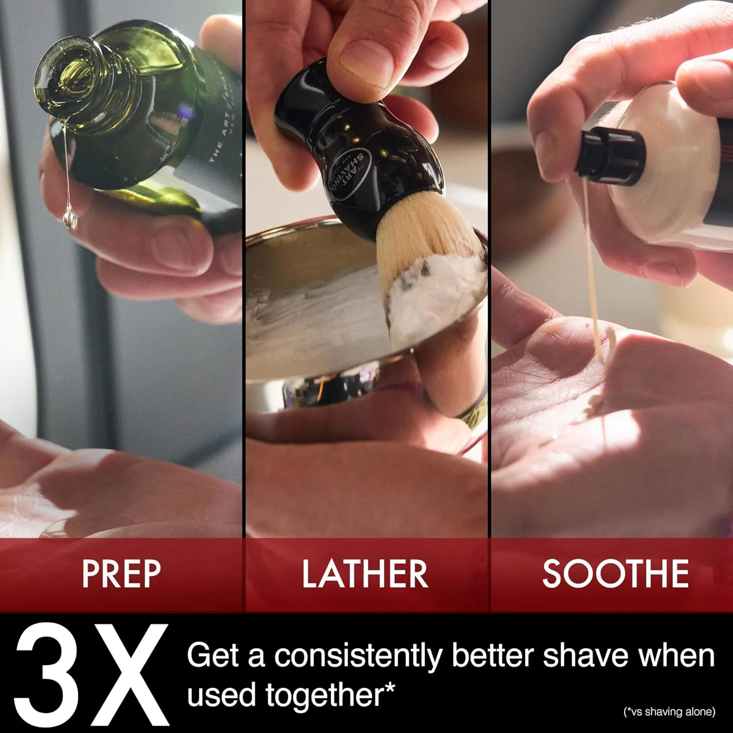 Набор для бритья The Art of Shaving Sandalwood: масло, крем, бальзам и увлажняющее средство после бритья — фото 2