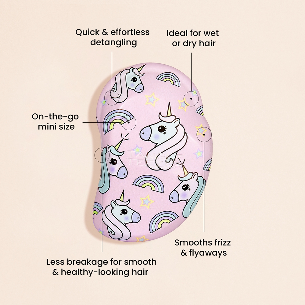 Оригинальная мини-расческа с волшебным принтом в виде единорога Tangle Teezer, 1 шт — фото 3