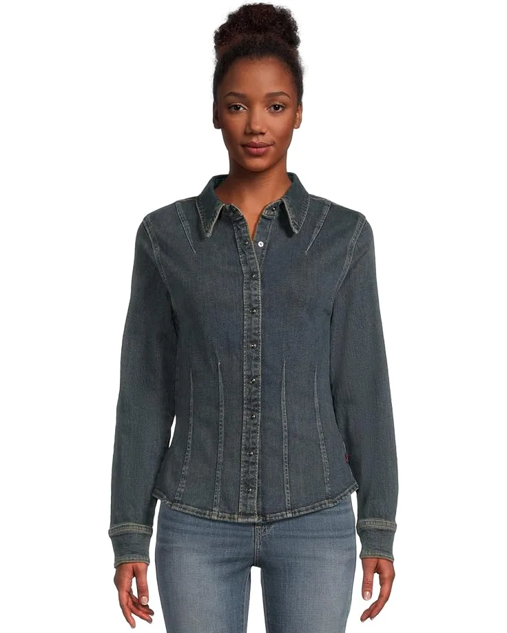 Лонгслив Levi's Premium Long Sleeve Shaped Shirt, Dolly Pardon Me