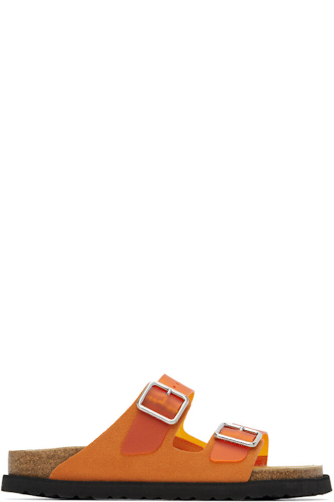 Сандалии молочные из ПВХ Arizona Orange 1774 Birkenstock