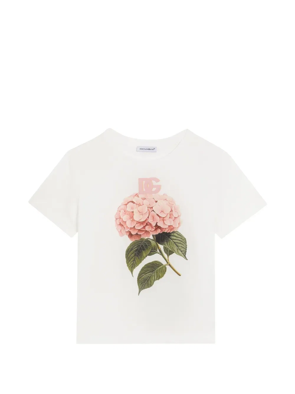 Футболка-джерси с принтом и логотипом dg Dolce & Gabbana Kids, белый