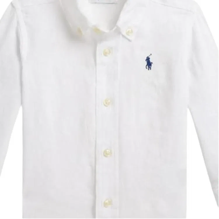 Рубашка повседневная классическая Polo Ralph Lauren белый — фото 4
