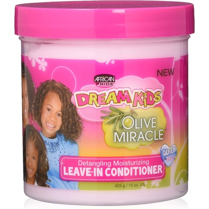 

Dream Kids Olive Miracle Распутывающий увлажняющий несмываемый кондиционер 425 г African Pride