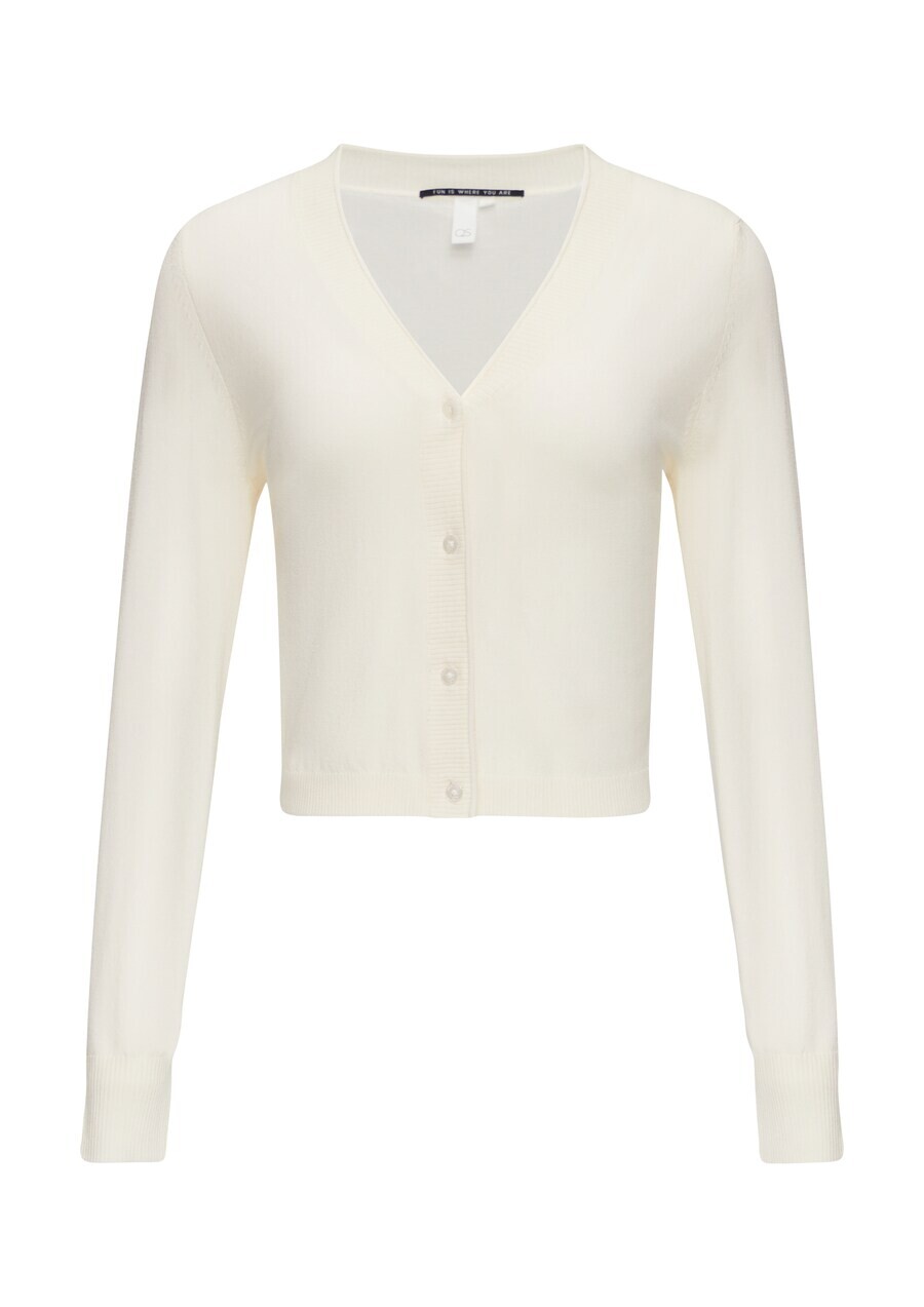 

Вязаный кардиган QS Knit Cardigan, кремовый