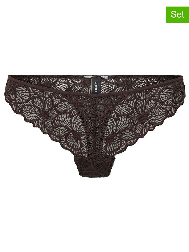 

Стринги ONLY 2er Set s, коричневый