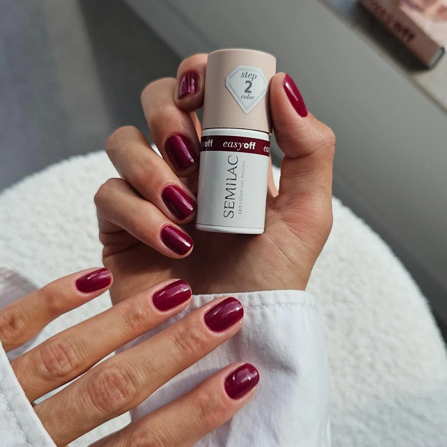 Стартовый набор для маникюра Semilac 3Step Easy Off с L19 Cherry Coke Semilac, 3Step Easy Off Set — фото 3