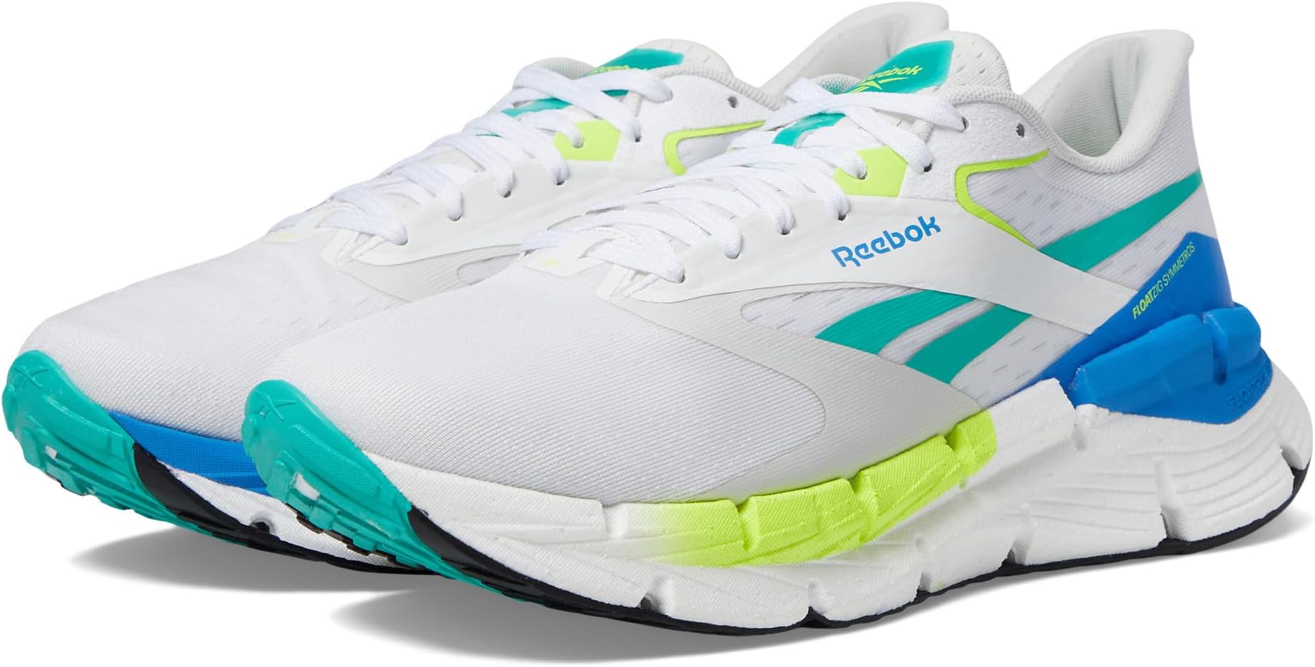 

Кроссовки Reebok Floatzig Symmetros, цвет White/Unleashed Green/Kinetic Blue