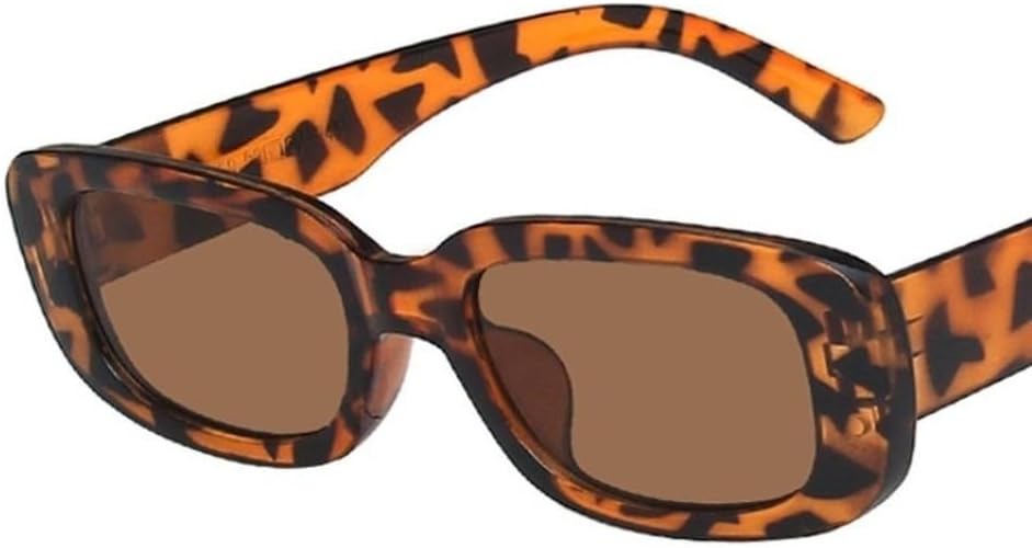 

Маленькие прямоугольные солнцезащитные очки для женщин, овальные винтажные квадратные солнцезащитные очки для женщин, солнцезащитные очки для женщин с антибликовым покрытием GHVWYX, 02 Leopard