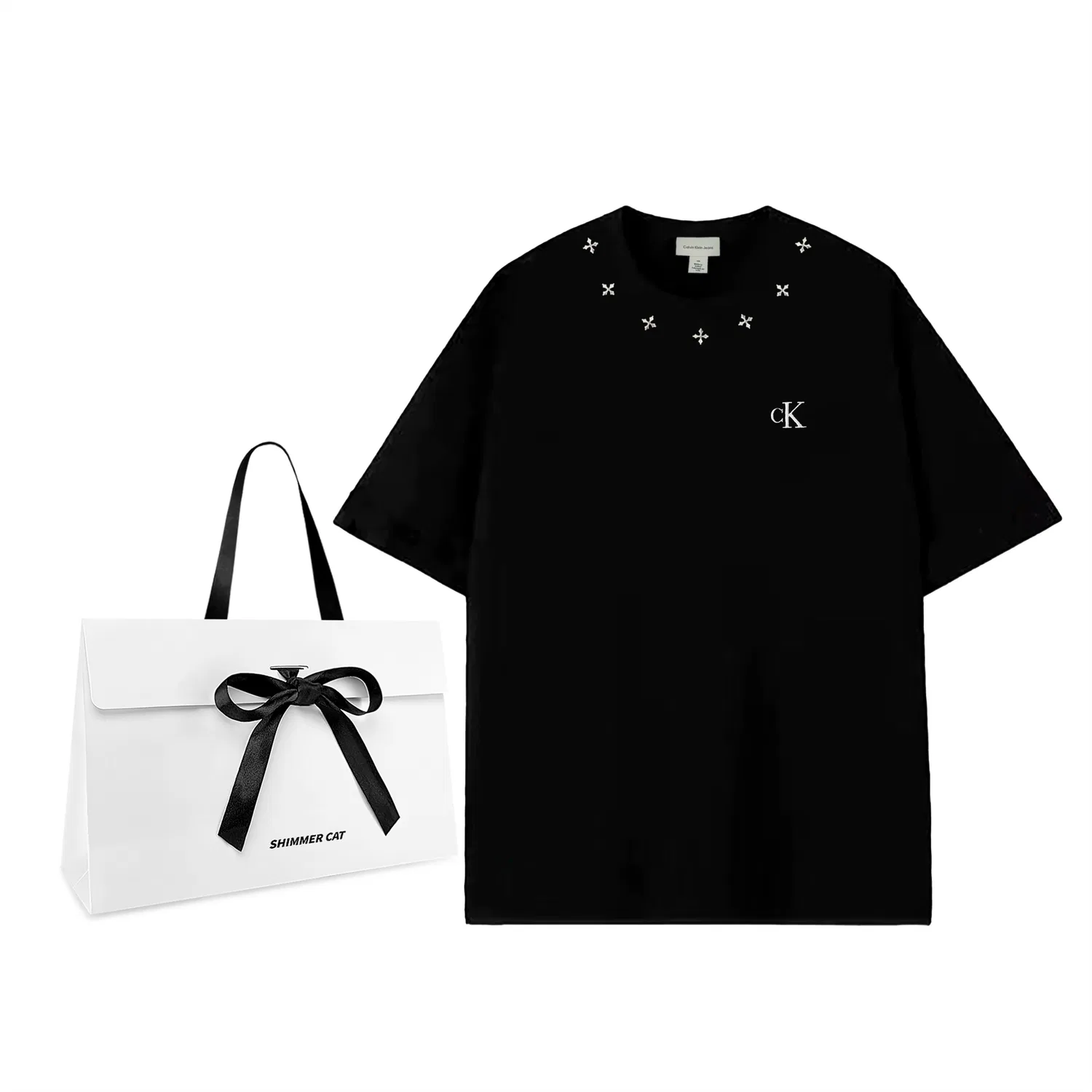 Футболка Calvin Klein с круглым вырезом белая