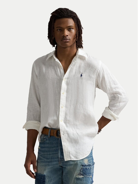 

Рубашка облегающего кроя 710966295003 Polo Ralph Lauren, белый