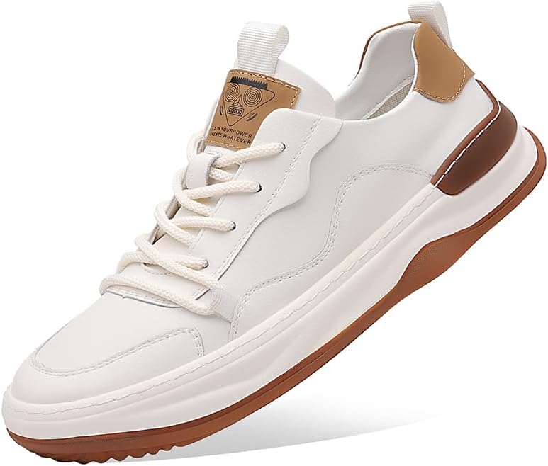 

Мужские модные повседневные кожаные кроссовки Tgrnfhkpyy, белый