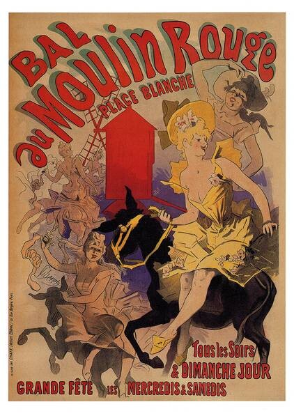 

Картина на холсте LegendArte Bal au Moulin Rouge, многоцветный