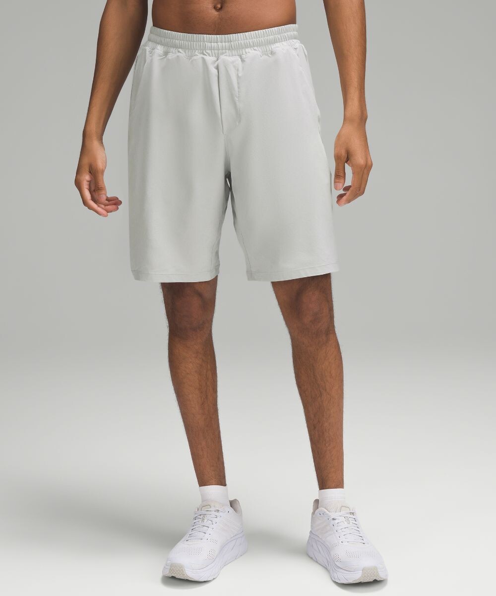 

Короткие шорты с подкладкой Pace Breaker Lululemon, серый