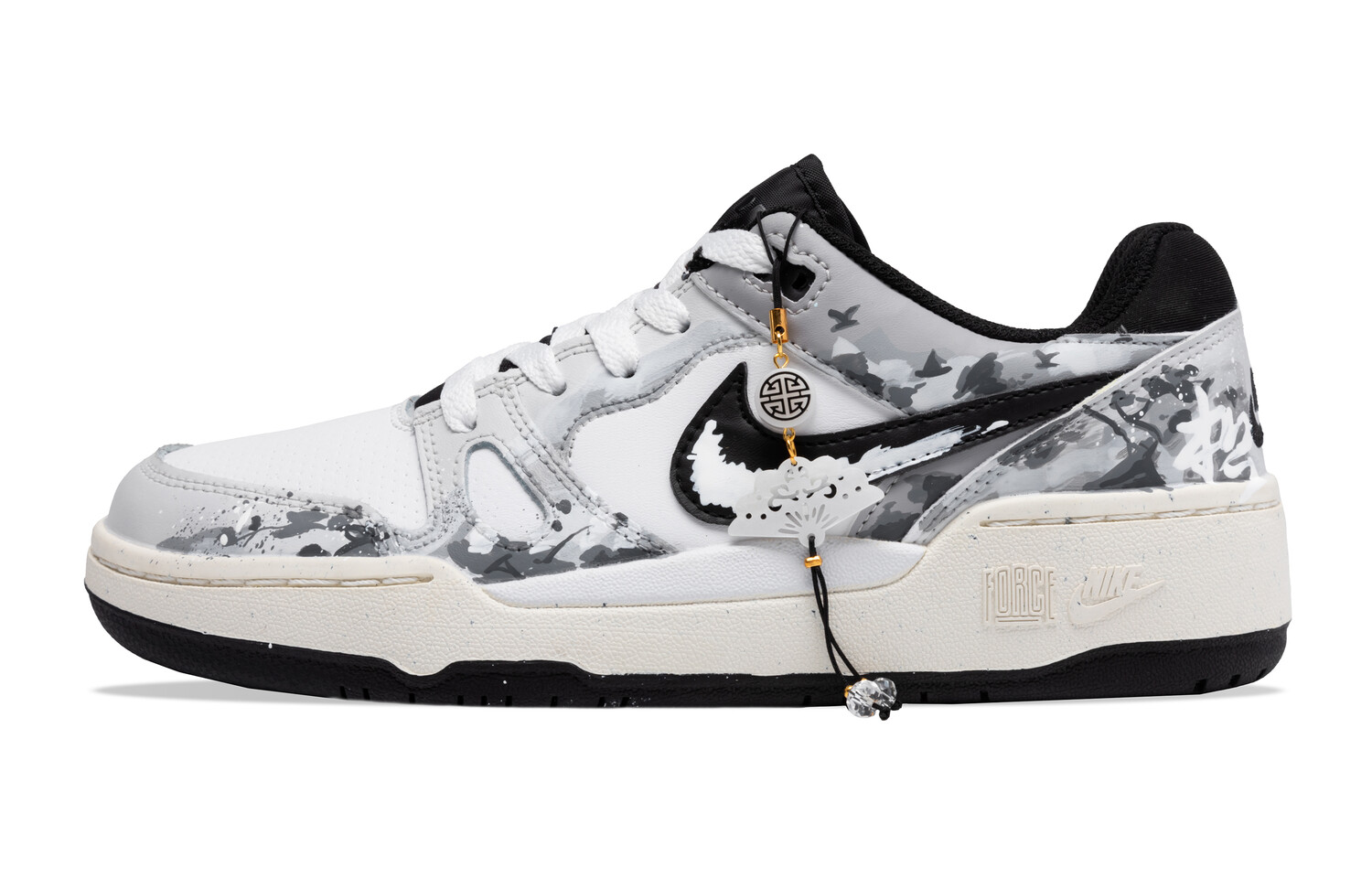 

Мужские кроссовки для скейтбординга Full Force Low Top Black/White Nike