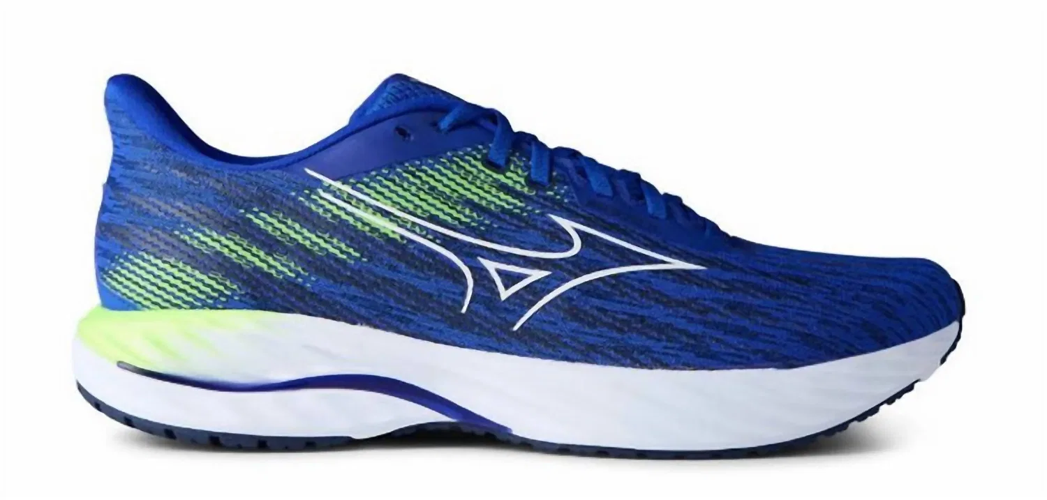 MIZUNO Мужские беговые кроссовки Wave Inspire 21 в сине-белом цвете Reflex