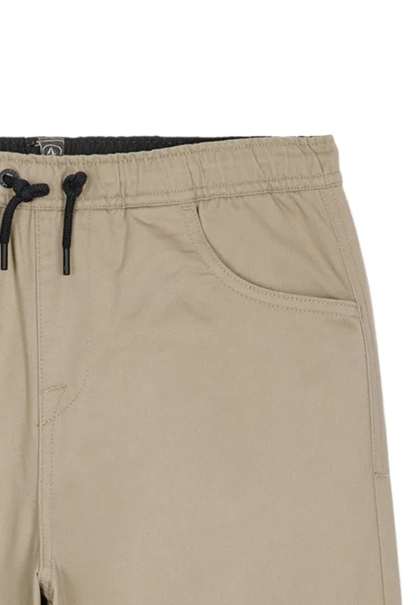 Свободные брюки с эластичным поясом Volcom, Khaki — фото 3