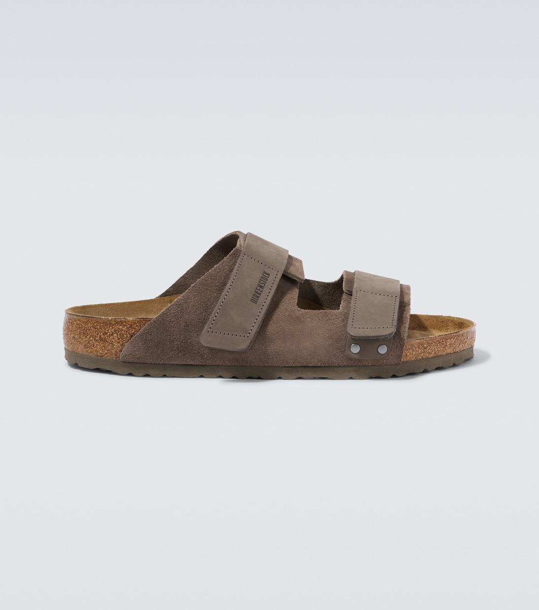 

Уджи замшевые и кожаные сандалии Birkenstock, Concrete Gray