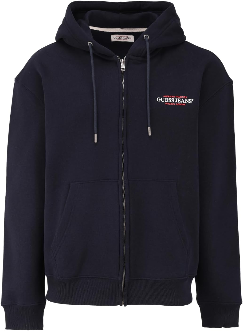 

Толстовка с капюшоном на молнии GUESS American Tradition для мужчин, Daring Ocean