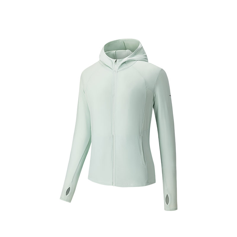 

ANTA Женская одежда для тренировок с защитой от ультрафиолета, Wuzhi Aqua Green