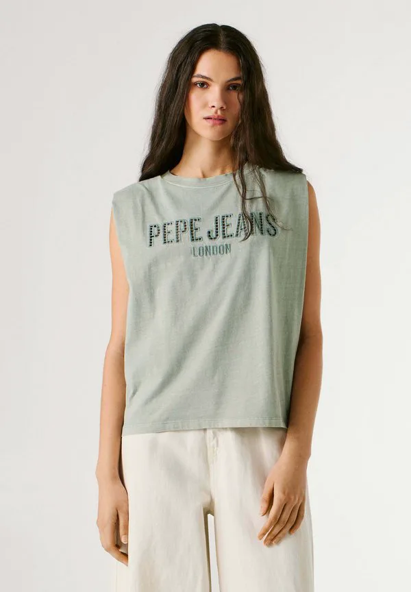 

Футболка с принтом мирари Pepe Jeans, Bleach Green, Зеленый, Футболка с принтом мирари Pepe Jeans, Bleach Green