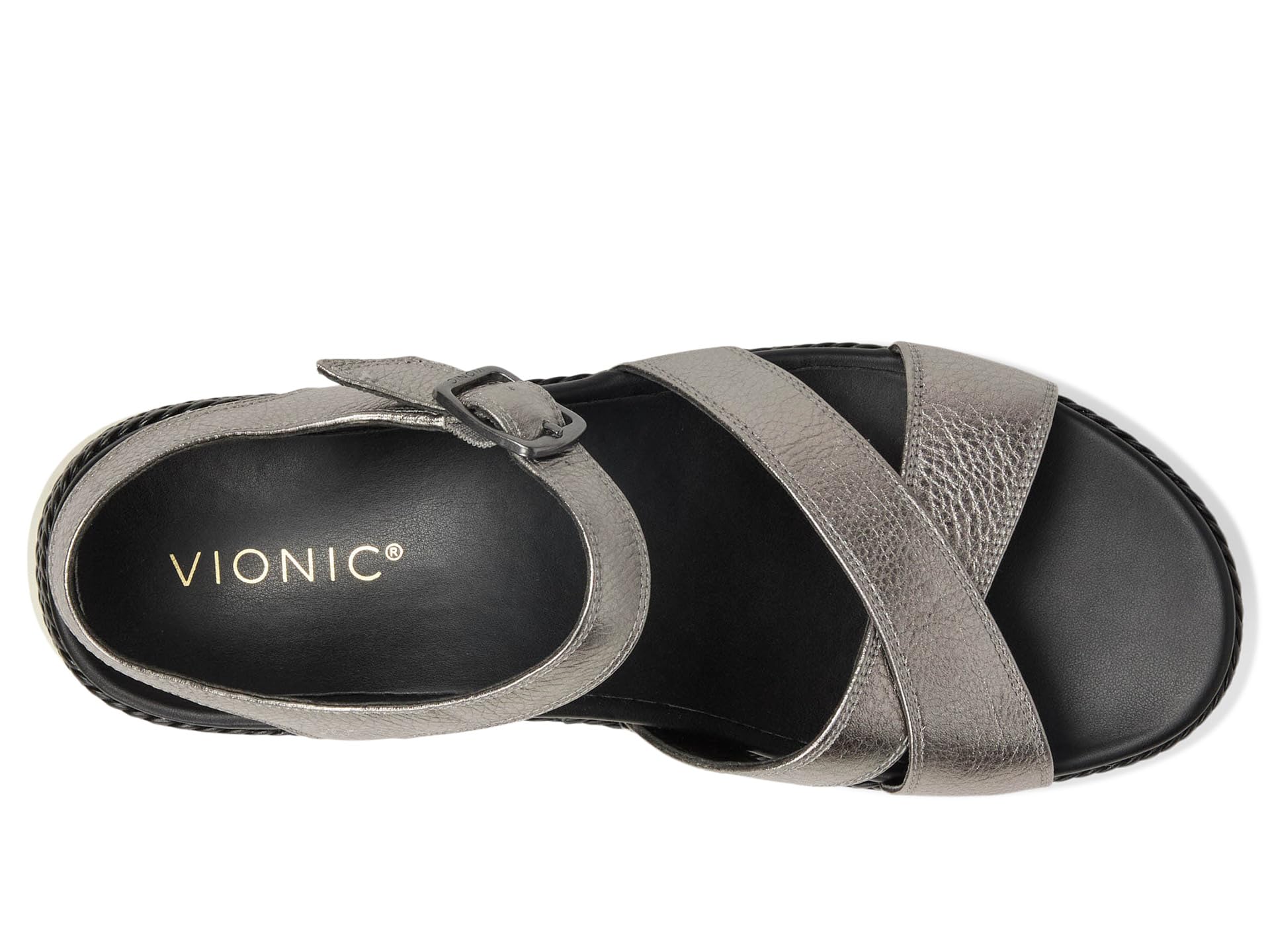Сандалии VIONIC Mar Strappy Sandals, цвет Pewter Leather — фото 2