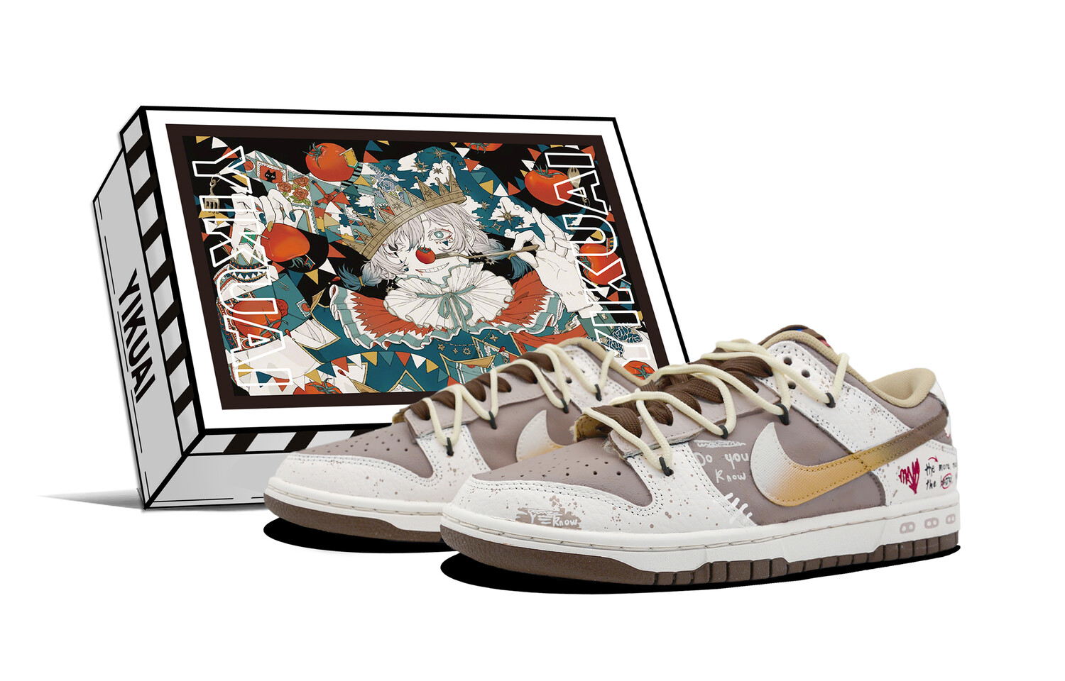 

Кроссовки Nike Dunk Skateboarding Shoes Men Low-top Brown/grey/beige, цвет Mocha Gray