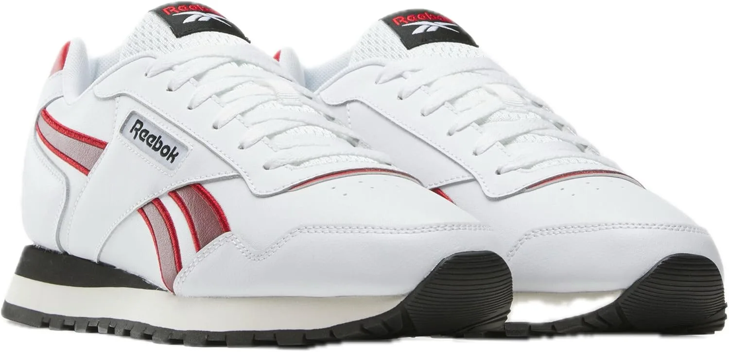 Кроссовки Reebok Unisex-Adult Glide, белый/черный/красный — фото 2