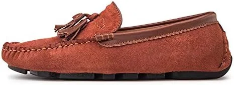 Лоферы с кисточкой, Breathable, Moc Toe, Driving Shoes, Brick Red SayfuR — фото 3