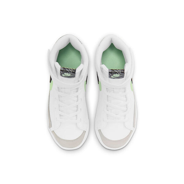 Кроссовки blazer mid '77 se 'double swoosh - white vapor green' Nike, черный — фото 4