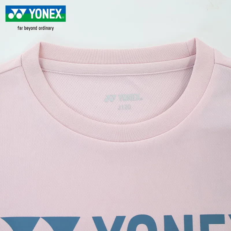 Детская футболка с круглым вырезом YONEX, Pink — фото 4