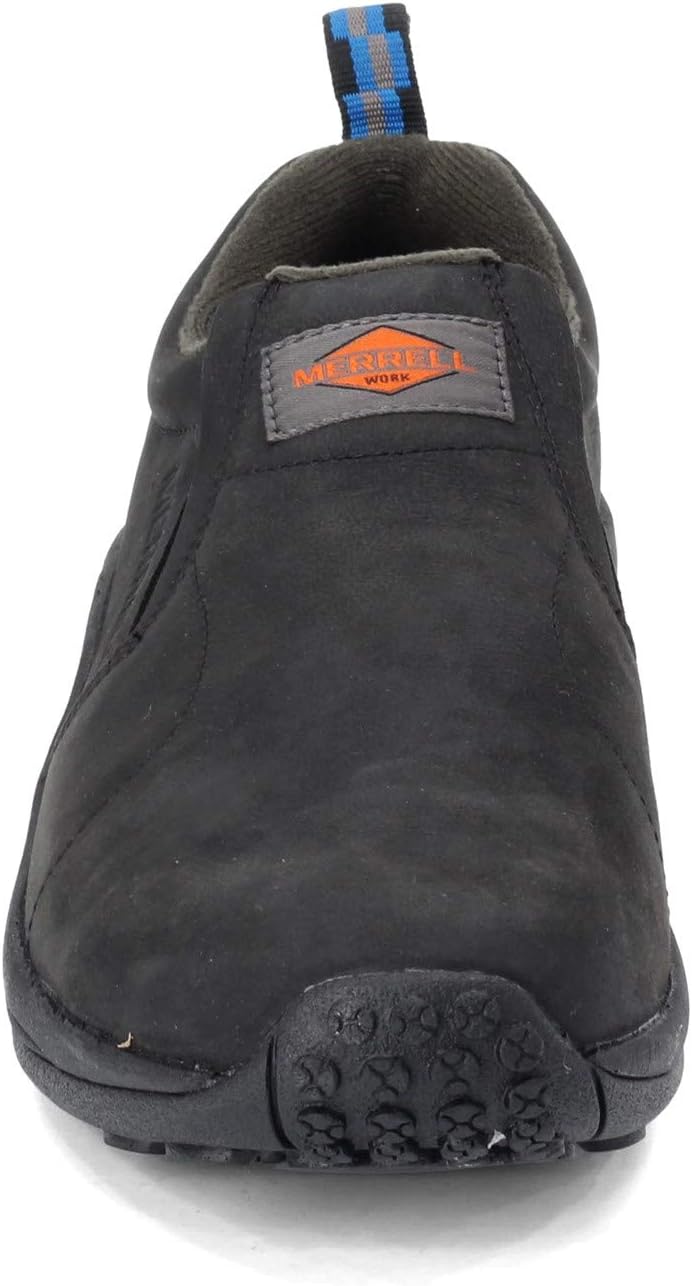 Мужские кожаные слипоны Merrell Jungle Moc, противоскользящие, черный — фото 4
