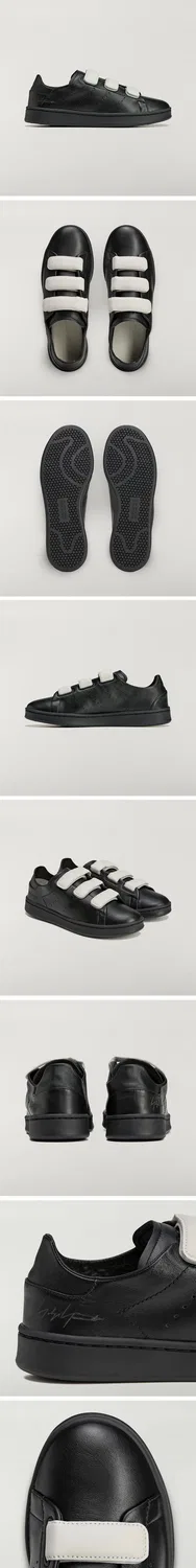 Мужские низкие кеды Stan Smith на липучках чёрные от Y-3 — фото 3