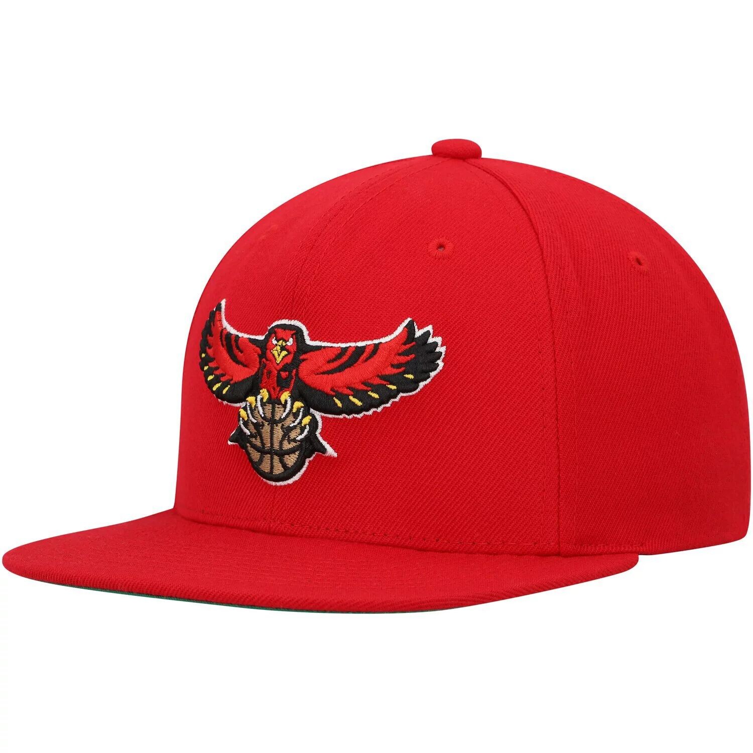 

Мужская кепка Mitchell & Ness Red Atlanta Hawks Hardwood Classics Team Ground 2.0 Snapback