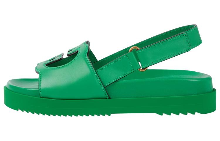 Женские сандалии Gucci, зеленый