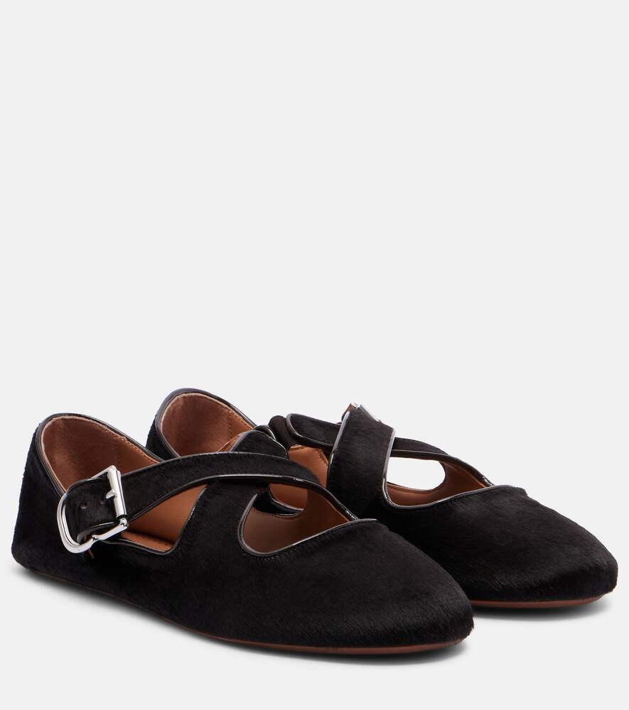 Балетки из телячьей кожи Alaïa, Chocolat