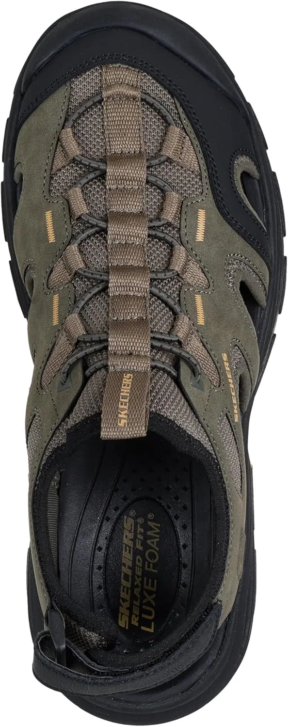 Сандалии мужские Skechers USA, оливково-черный Skechers USA Men's — фото 3