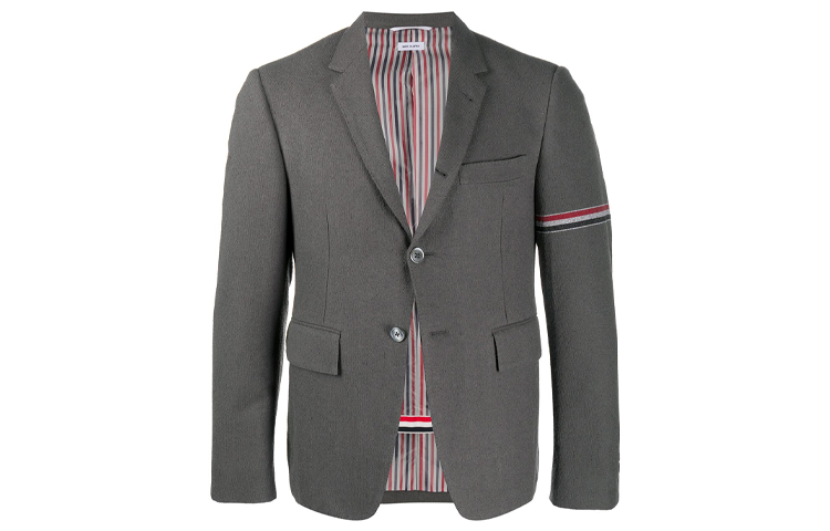 

THOM BROWNE Мужской деловой костюм темно-серый, Dark Gray