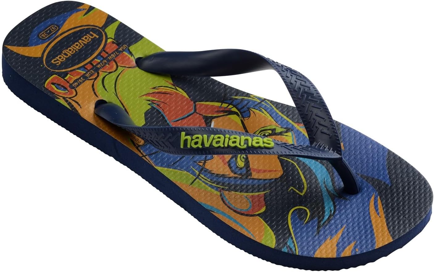 Детские вьетнамки Havaianas унисекс с классическим дизайном Disney, темно-синий — фото 2