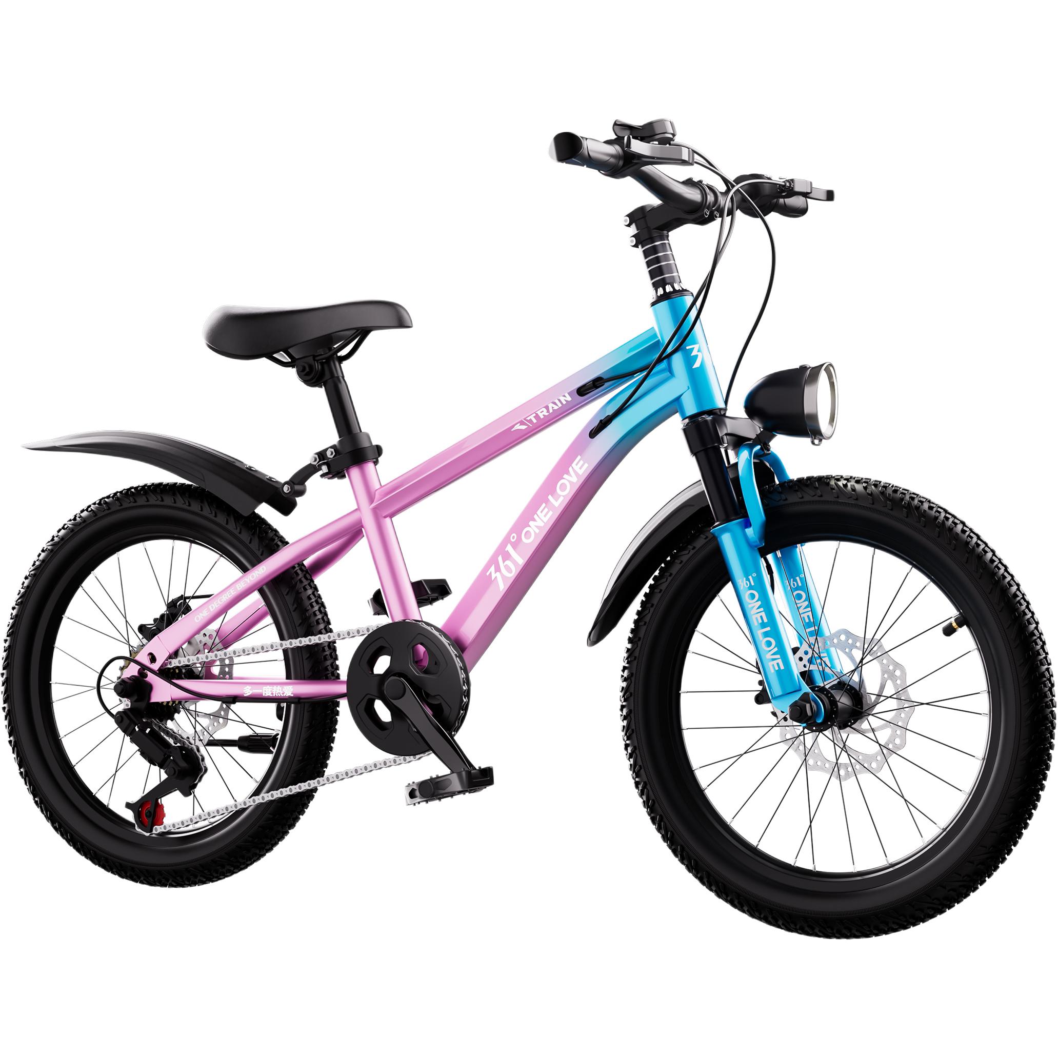 

Детский велосипед Linear Pull Disc Brake Finger Power Braking 361°, синий розовый