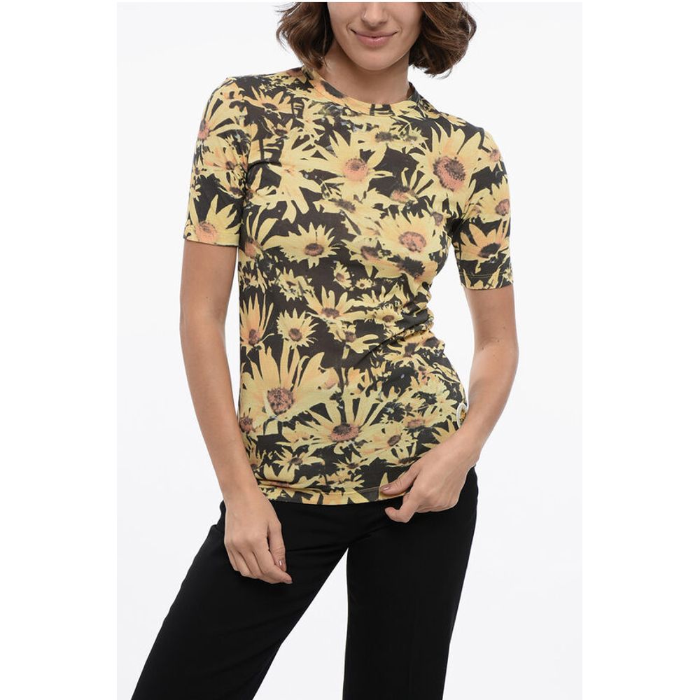 

Футболка SUNFLOWER Tech Cotton с круглым вырезом Jil Sander, Yellow