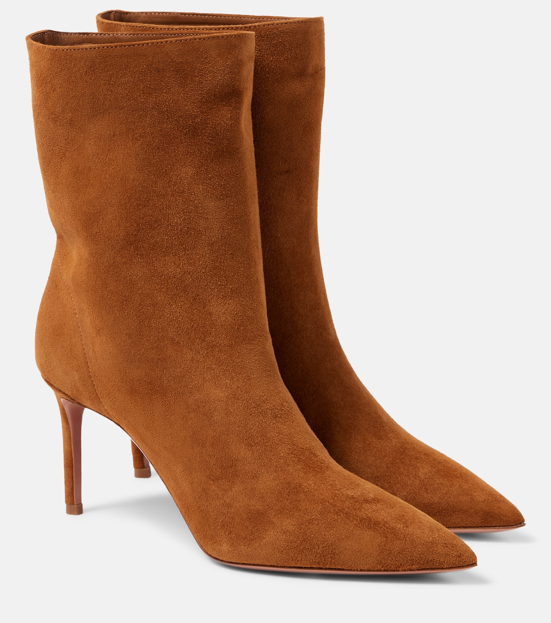 Замшевые ботильоны Matignon Aquazzura, Cognac