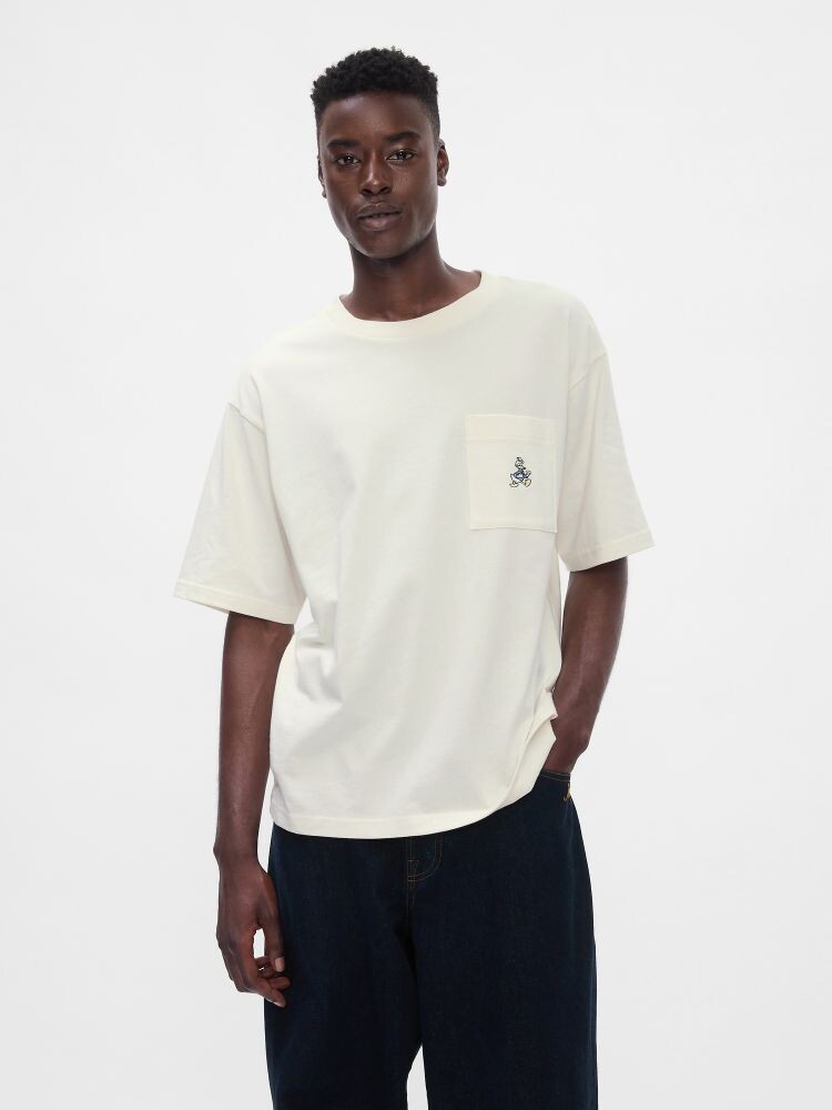 

Футболка оверсайз Gap, бежевый