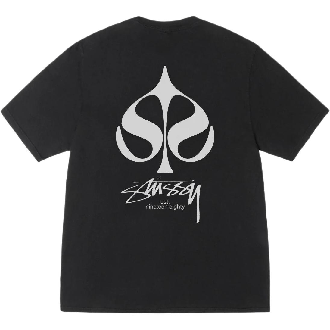 

Футболка SS25 SPADE TEE PIGMENT DYED Unisex Stussy, черный