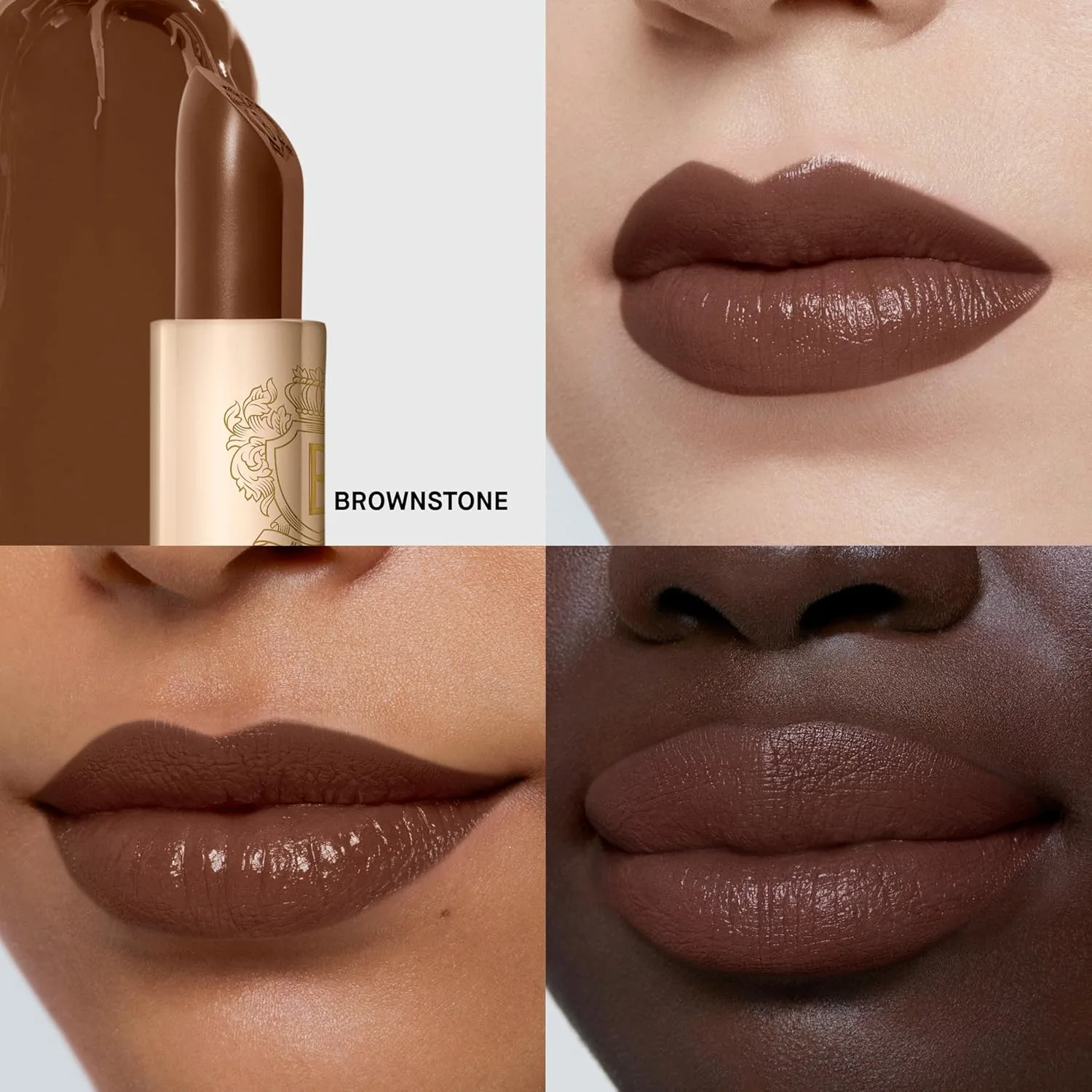 Помада Bobbi Brown Luxe | Яркая, ухаживающая за кожей помада для насыщенного сатинового финиша | Масло ромашки и воск из цветков жасмина, 0,12 унции, 11 Brownstone (Rich cocoa) — фото 2