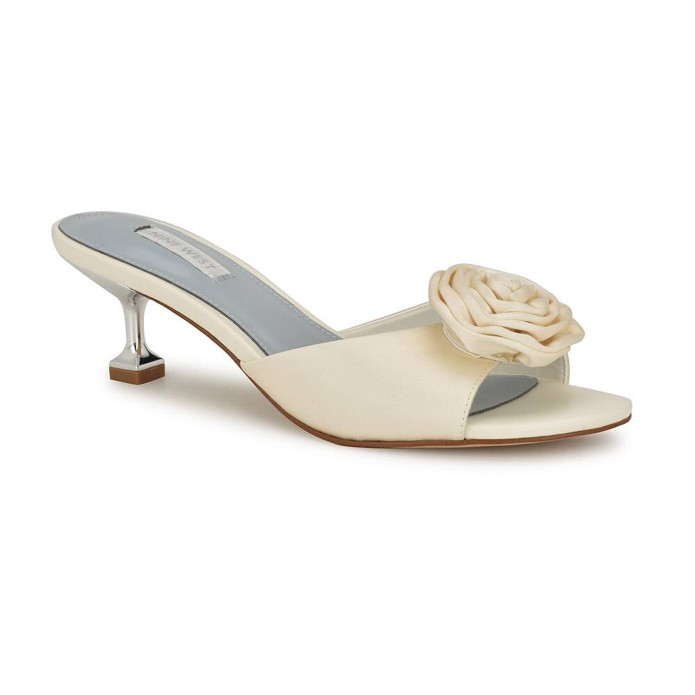 

Женские свадебные сандалии без шнуровки Nine West Dhalia, цвет Ivory Satin