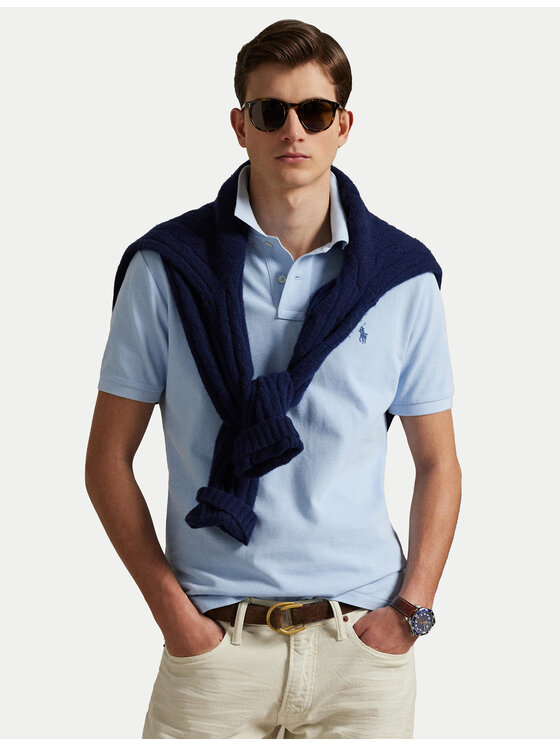 

Поло regular fit 710536856475 Polo Ralph Lauren, синий