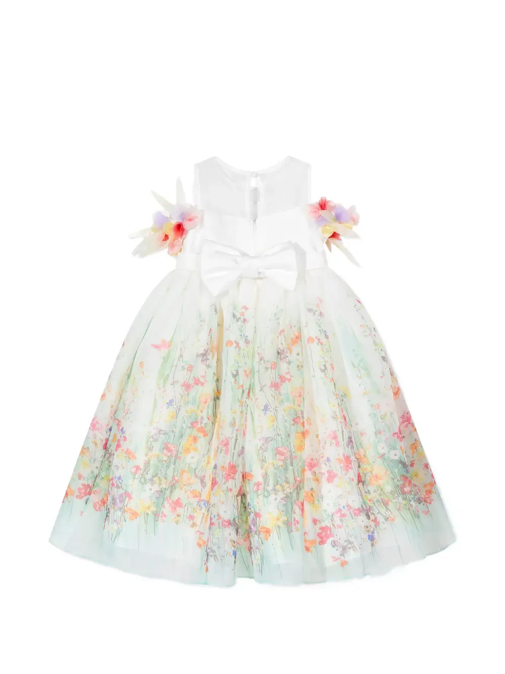 Платье с цветочной аппликацией Dress & Fleur, нейтральный — фото 2