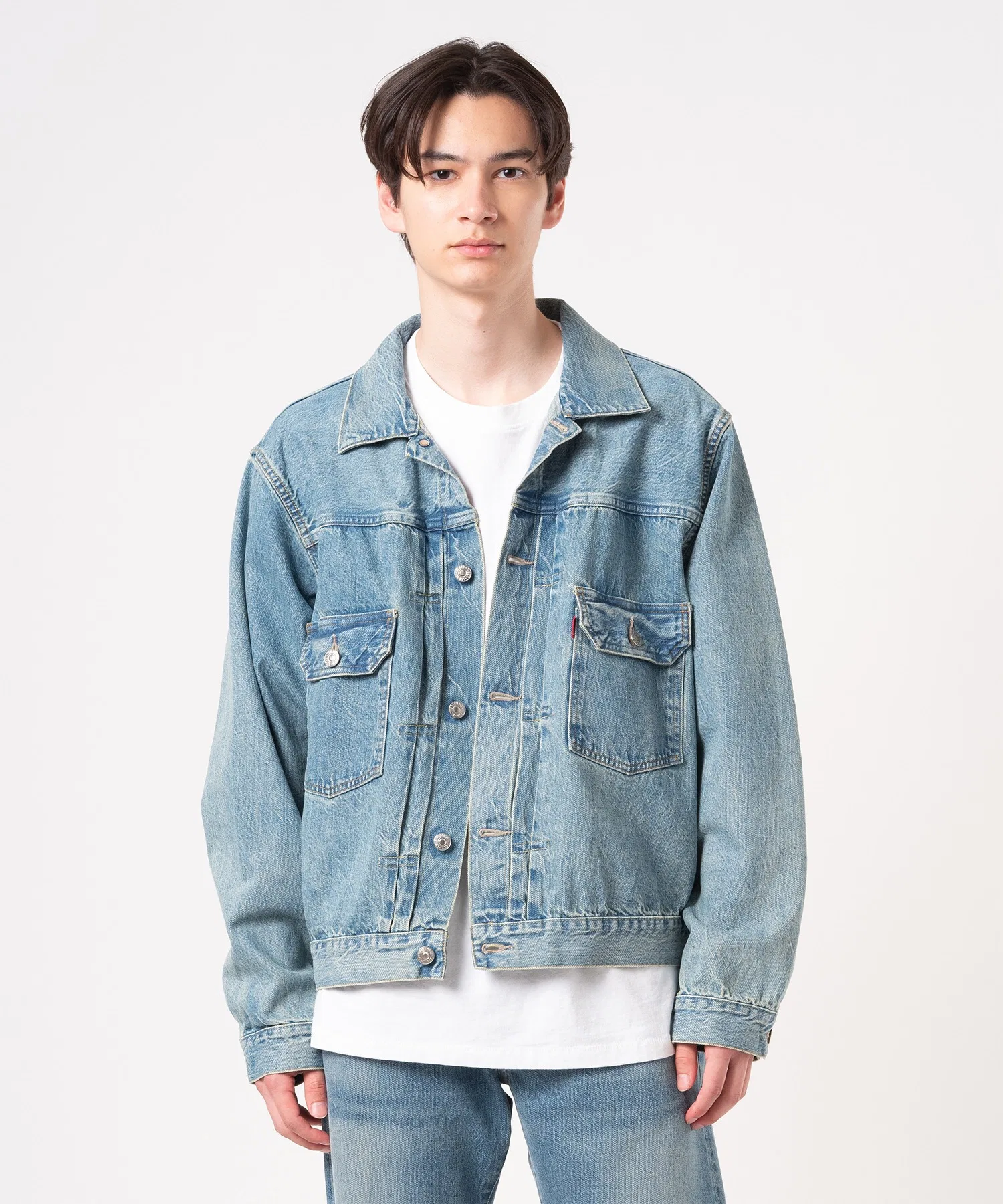 Levi's/Levi's LEVI'S(R) VINTAGE CLOTHING 1953 TYPE II Trucker Jacket Light Indigo — фото 3