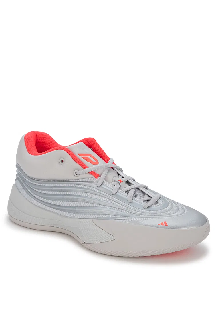 Кроссовки мужские, модель Dame X, Adidas, красный/серый/серебряный — фото 2
